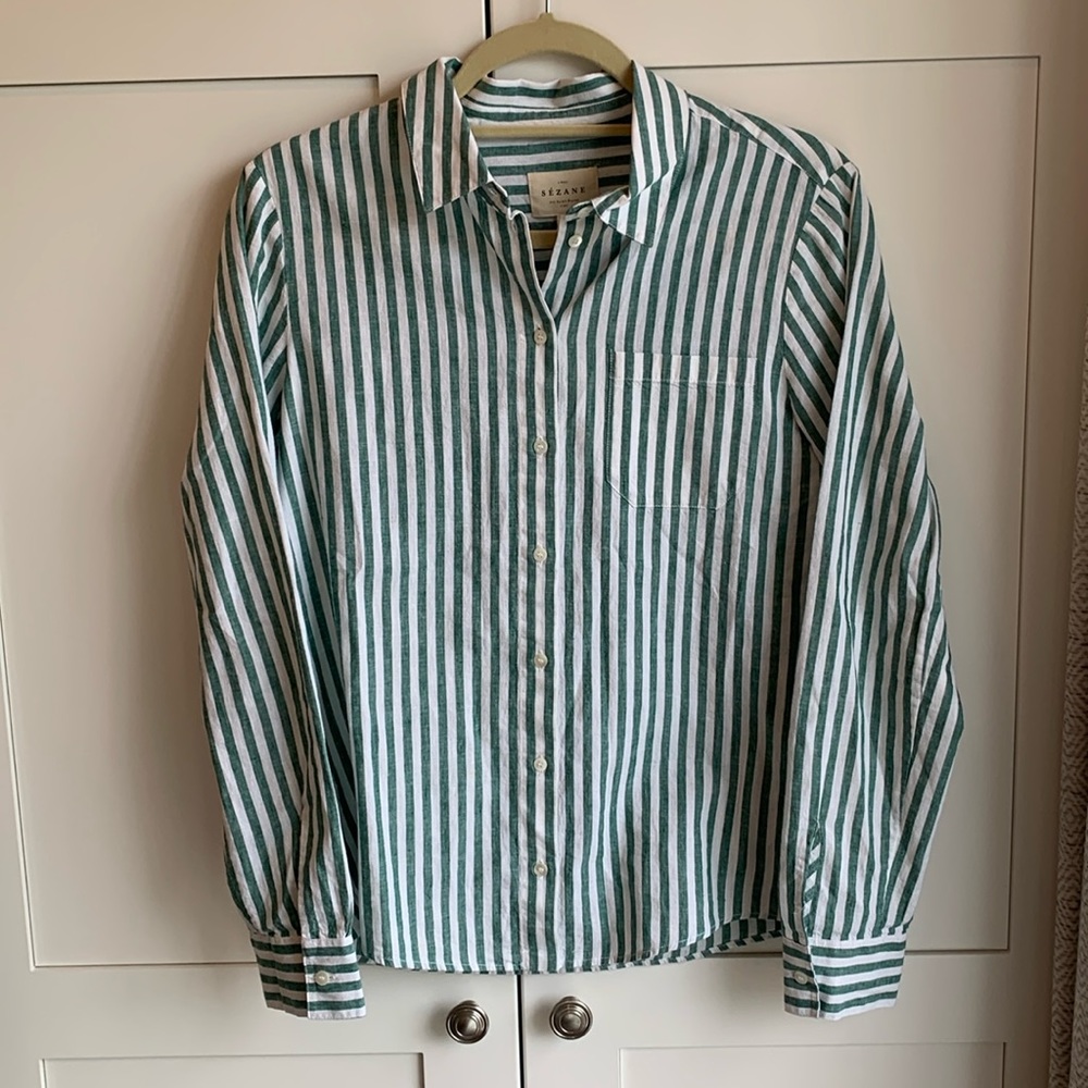NWT Sezane Tomboy shirt